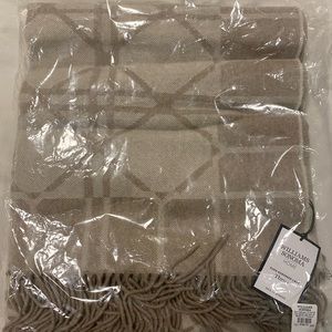 Williams-Sonoma European Novelty Cashmere Throw, Jacquard Bordered Cane